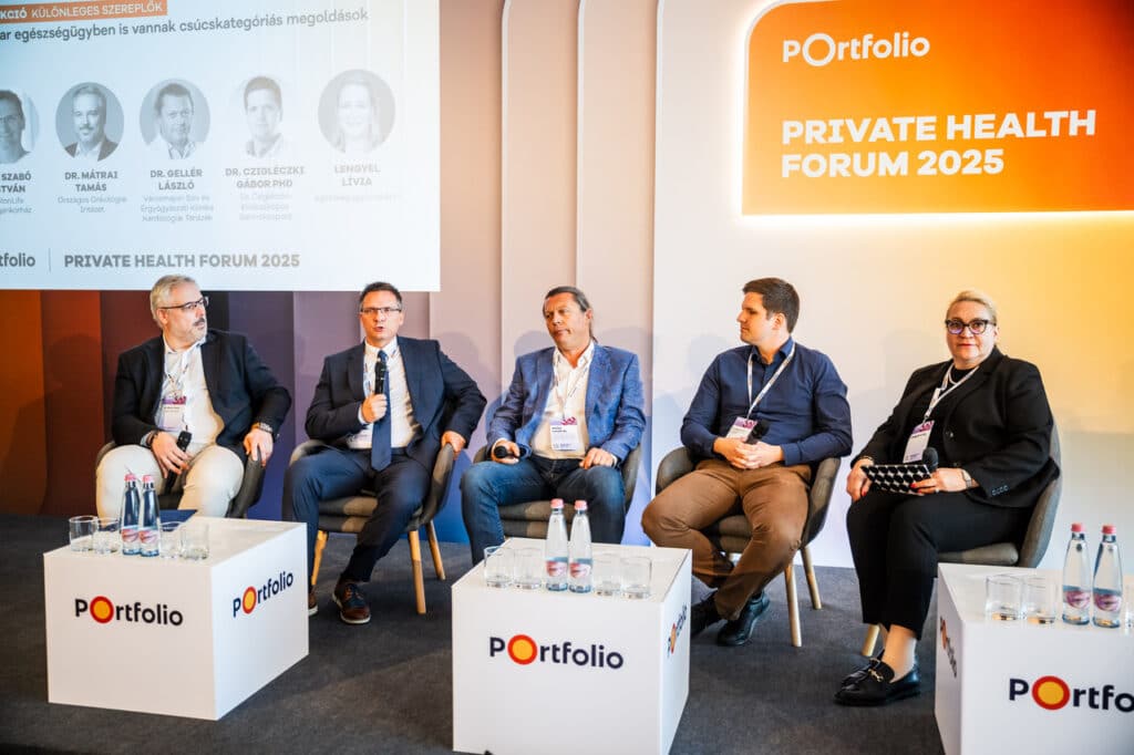 Dr. Mátrai Tamás, Dr. Szabó István, Dr. Gellér László, Dr. Czigléczki Gábor, Lengyel Lívia - Private Health Forum 2025