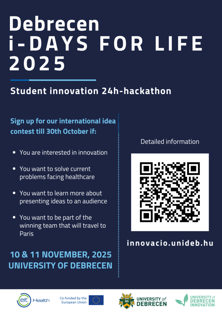 i-Days for Life Debrecen hackathon a Debreceni Egyetemen