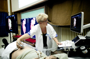 Demonstration of ultrasound unit