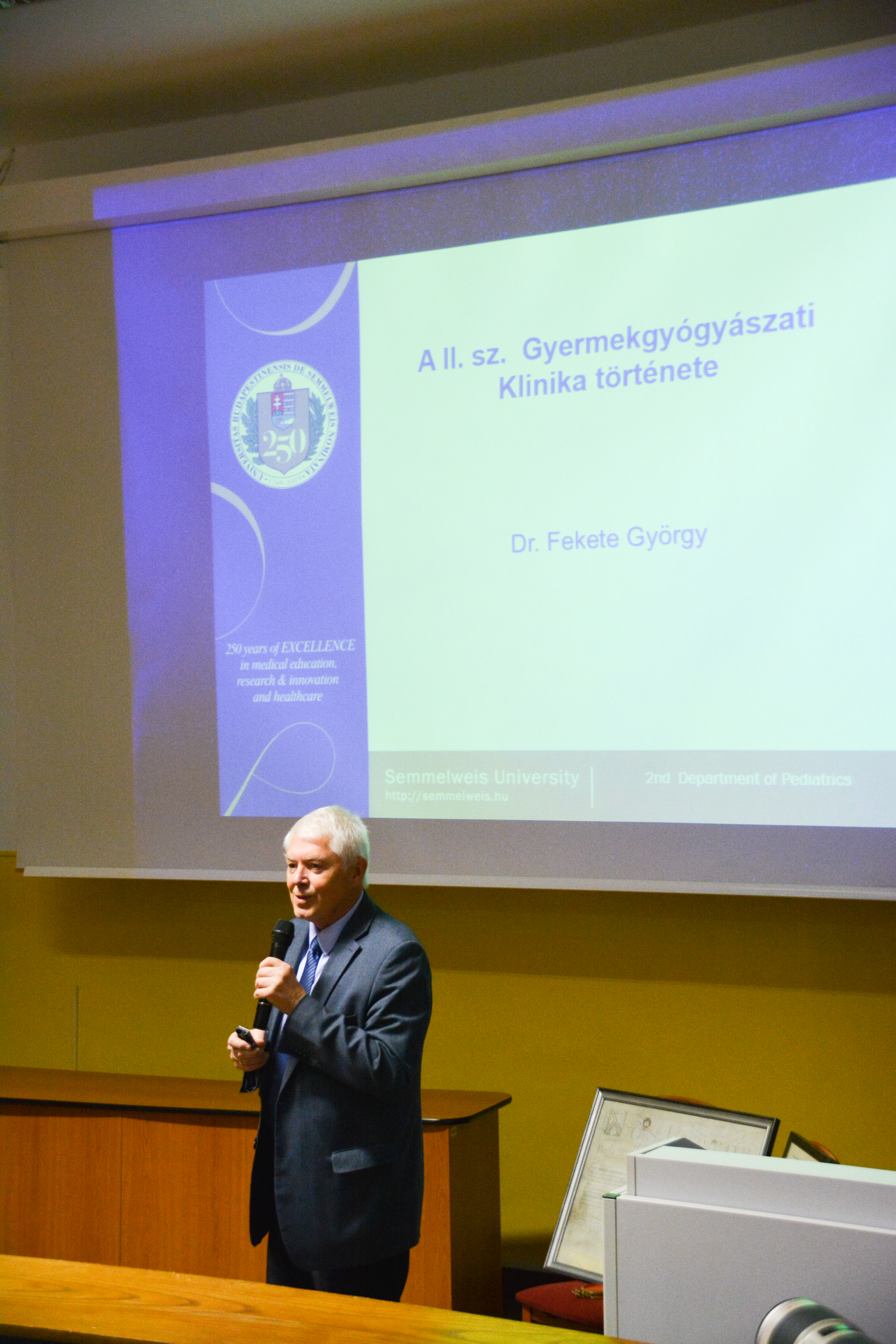 Prof.Dr. Fekete György, Professor Emeritus, II. sz. Gyermekgyógyászati Klinika