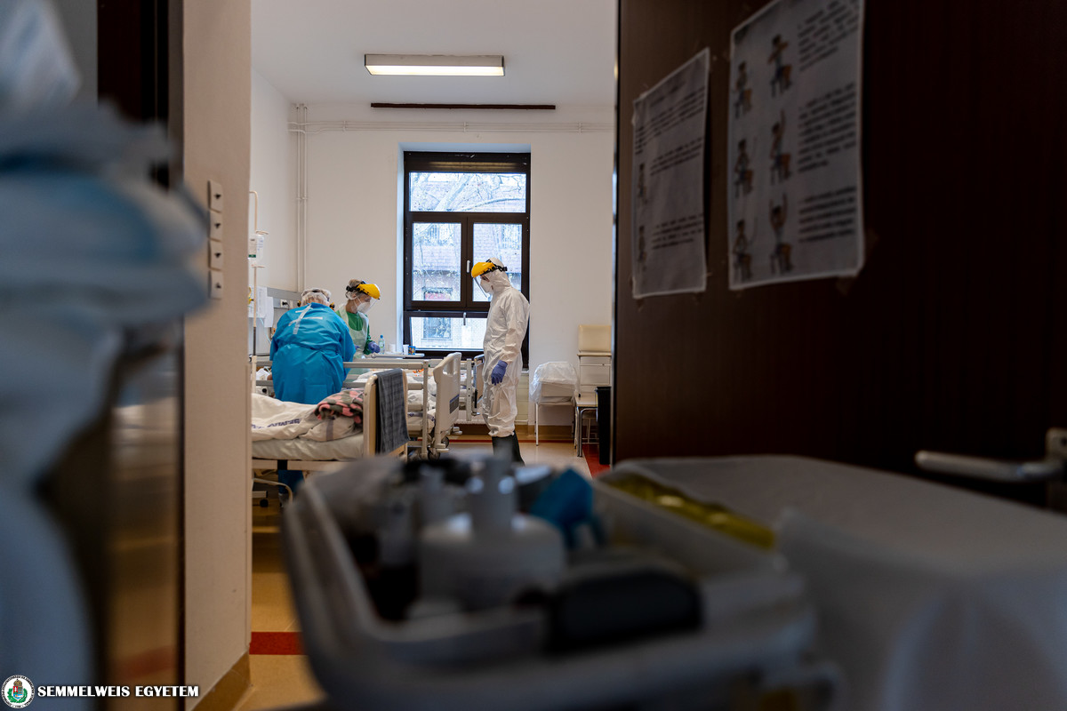 COVID betegellátás a Neurológiai Klinikán 2021.04. Fotó: Kovács Attila - Semmelweis Egyetem