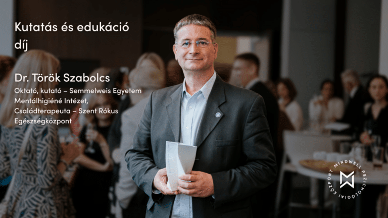 Dr. Török Szabolcs, a Semmelweis Egyetem Mentálhigiéné Intézetének oktatója és kutatója, a Szent Rókus Egészségközpont családterapeutája