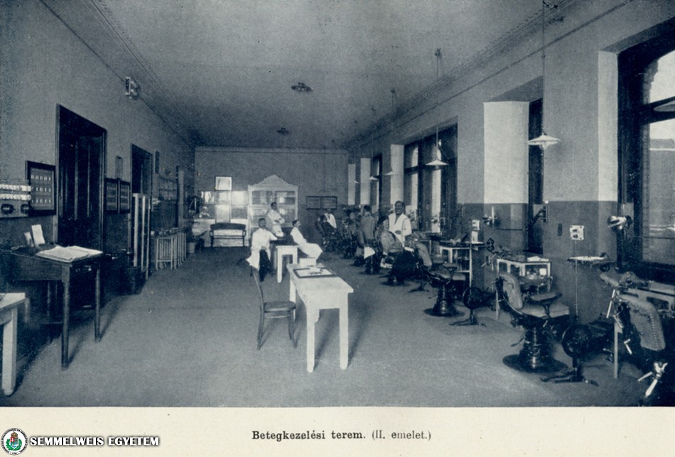 Stomatológiai Klinika - kezelő 1909-ben