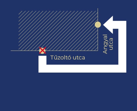 Belépés ismét az Angyal utcai főbejáraton