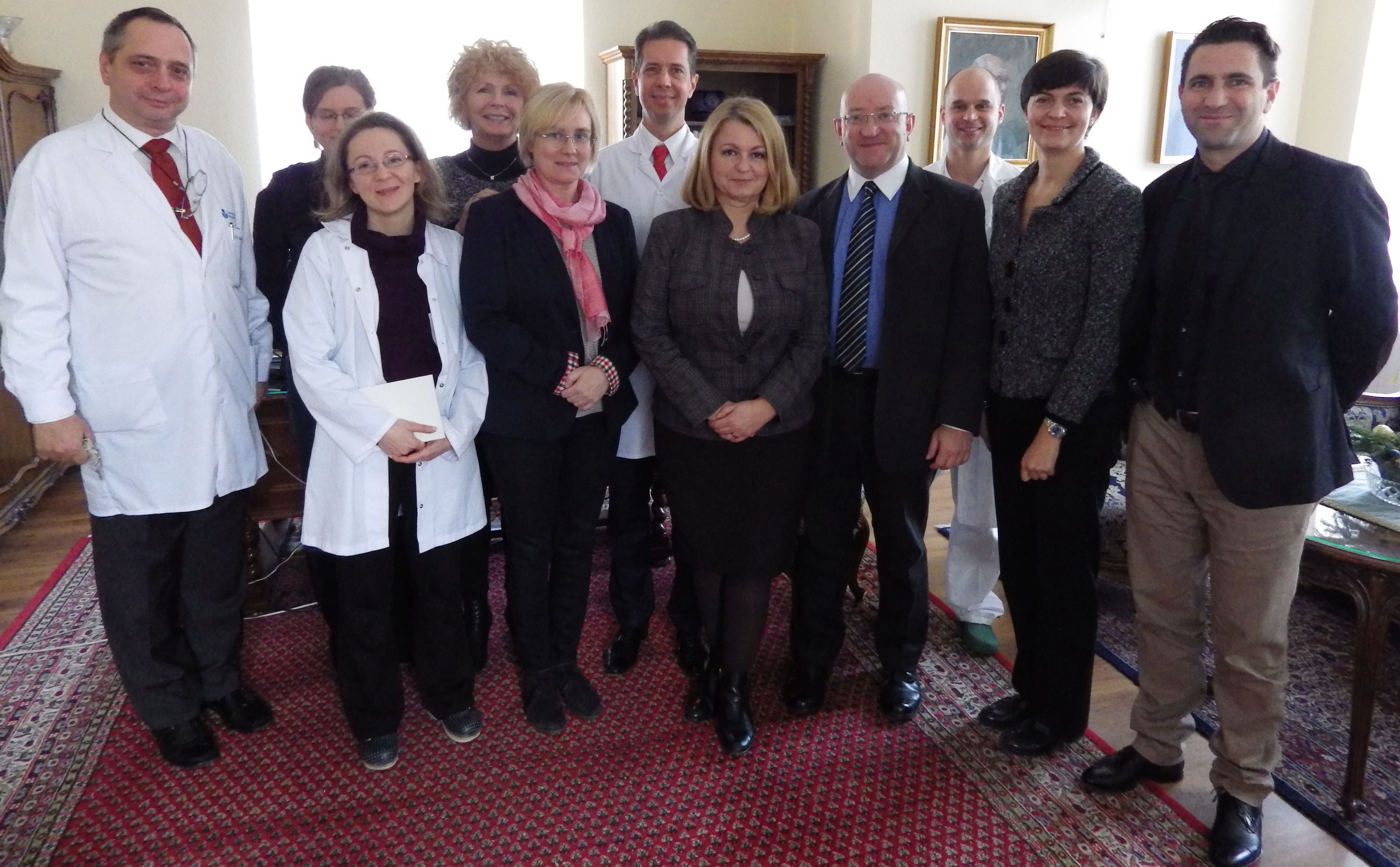 European School of Oncology program keretében vendégünk Prof. Camillo Porta, Prof. Dank Magdolna és a résztvevők
