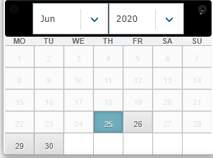 naptár dátum választó