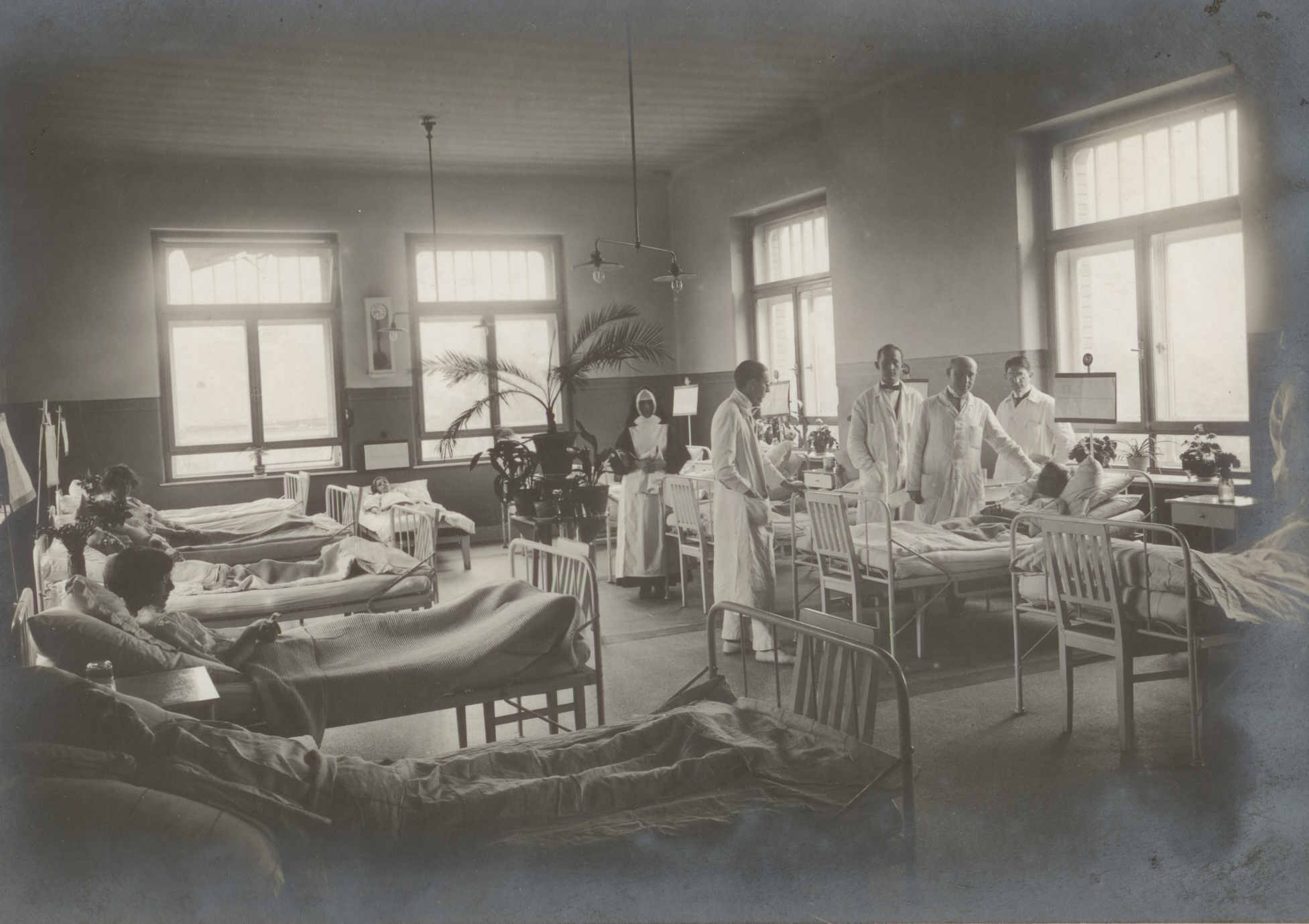 III. Sz. Belgyógyászati Klinika kórterme 1922-ben 
